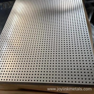 Square hole perforated metal